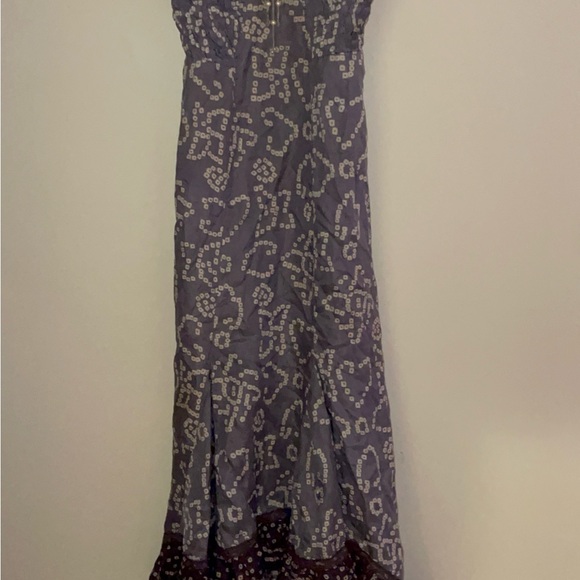 Embellished Purple Spaghetti Strap Dress - Picture 2 of 11